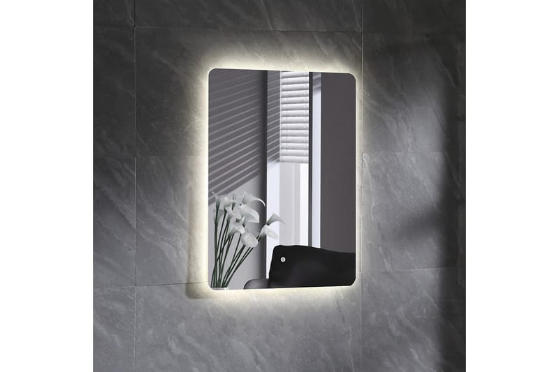 Speil Bathlife Tindra 600 - Hvit - Baderomsspeil med belysning - Speil - Baderomsspeil