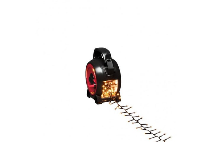 Kabelsnelle, 300 amber LED Svart/Rød - Konstsmide - Belysning - Dekorasjonsbelysning - Dekorativ utendørsbelysning - Lyslenke utendørs