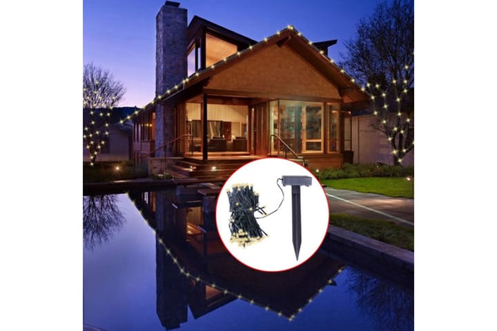 Lysslynge Solcelle Julepynt - Svart - Belysning - Dekorasjonsbelysning - Dekorativ utendørsbelysning - Lyslenke utendørs
