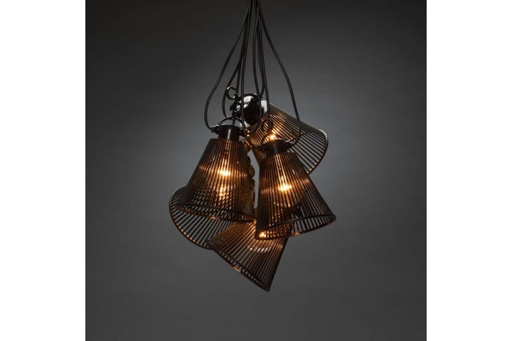 Startsett E27 10 amber LED Svart - Konstsmide - Belysning - Dekorasjonsbelysning - Dekorativ utendørsbelysning - Lyslenke utendørs