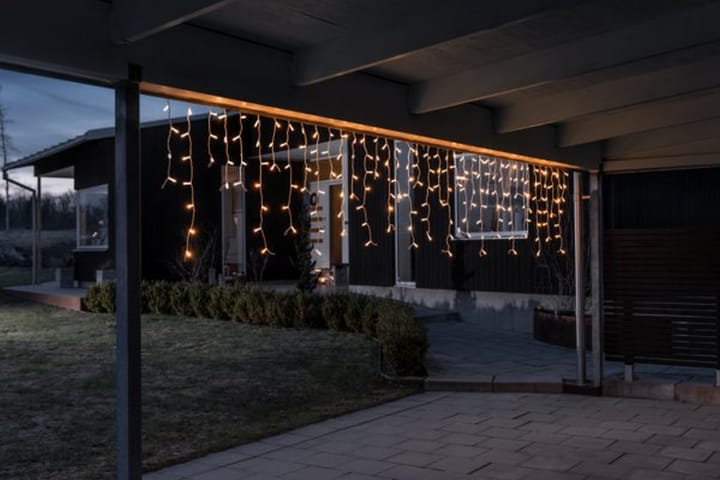 Startsett istapp 100 LED Hvit - Konstsmide - Belysning - Dekorasjonsbelysning - Dekorativ utendørsbelysning - Lyslenke utendørs