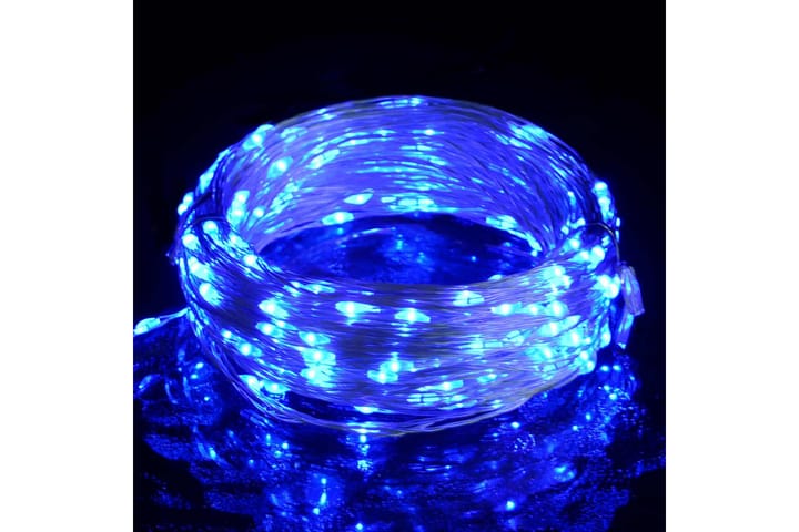 Eventyrlysslynger 40 m 400 LED blå 8 funksjoner - Blå - Belysning - Dekorasjonsbelysning