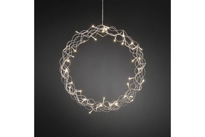 Krans 48 varmhvite LED Sølv - Konstsmide - Belysning - Dekorasjonsbelysning