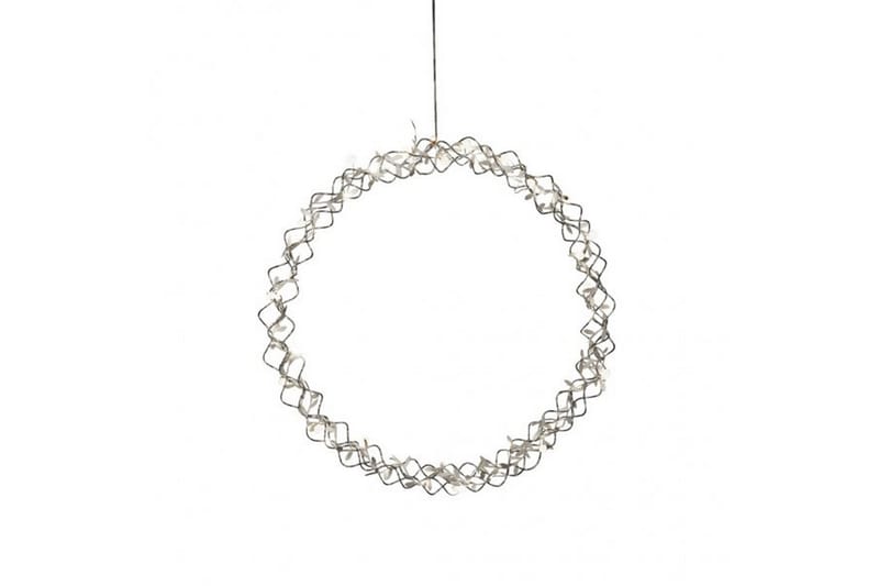 Krans Sølv, 45 cm 40 LED Sølv - Konstsmide - Belysning - Dekorasjonsbelysning