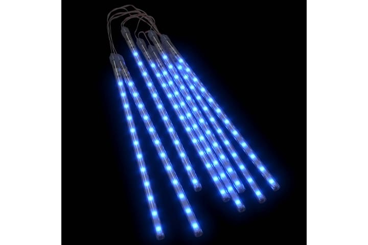 Meteorlys 8stk 30 cm blå 192 LED innendørs og utendørs - Blå - Belysning - Innendørsbelysning & Lamper - Møbelbelysning & integrert belysning - Trappebelysning