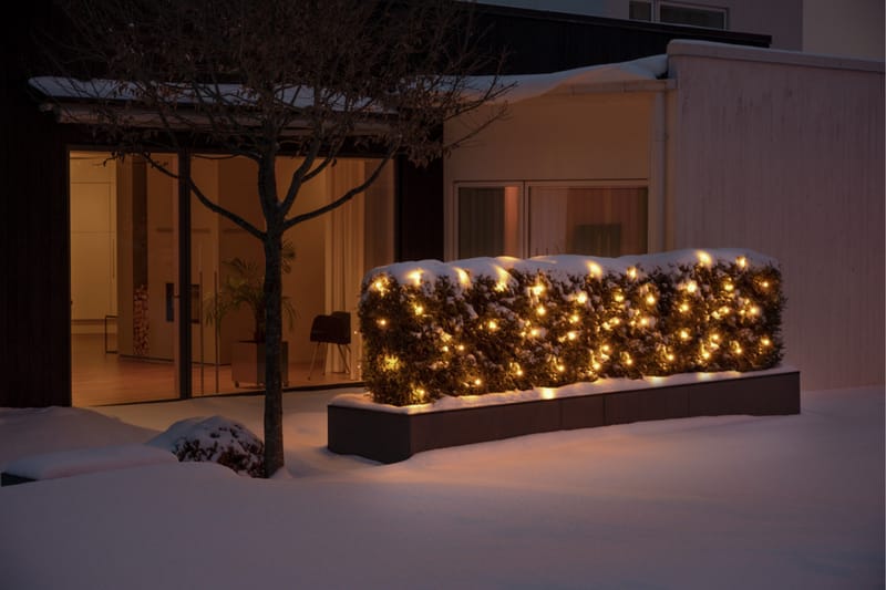 Nett 120 LED 2,5x1,5m amber Svart - Konstsmide - Belysning - Dekorasjonsbelysning