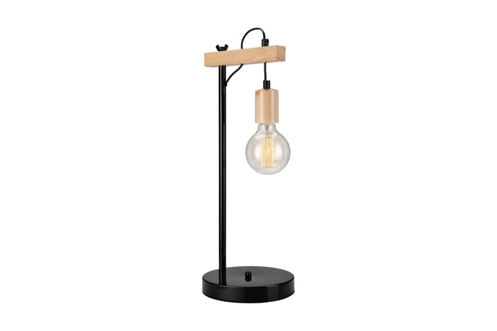 Bordlampe Leon - Svart|Natur - Belysning - Innendørsbelysning & Lamper - Bordlampe