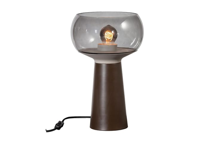Bordlampe Mankar 37x24 cm - Glass/Kaffe - Belysning - Innendørsbelysning & Lamper - Bordlampe