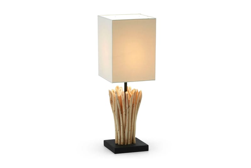 Bordlampe Poob 15/15 cm - Natur|Hvit - Belysning - Innendørsbelysning & Lamper - Bordlampe
