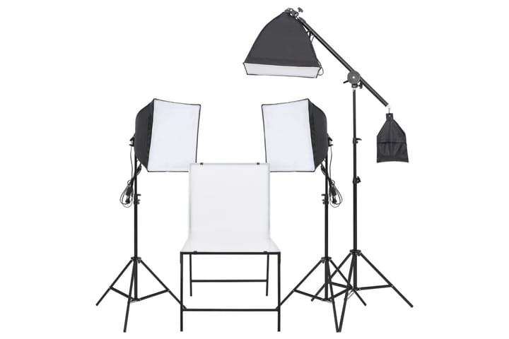 Belysningssett for fotostudio med fotobord - Svart - Belysning - Innendørsbelysning & Lamper - Fotobelysning & studiobelysning