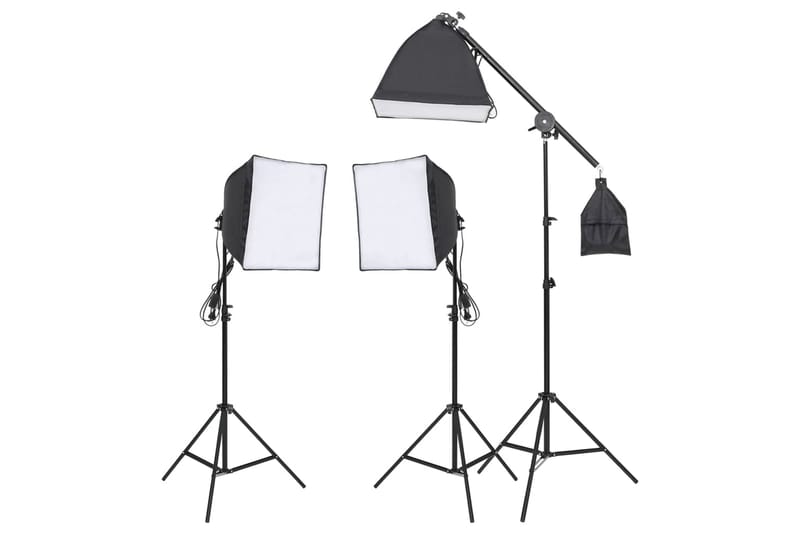 Studiobelysningssett med stativ og softboks - Hvit - Belysning - Innendørsbelysning & Lamper - Fotobelysning & studiobelysning