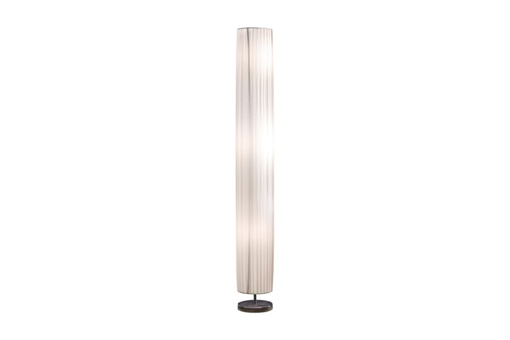 Gulvlampe 160 cm rund hvit/krom/latex - Belysning - Innendørsbelysning & Lamper - Gulvlampe