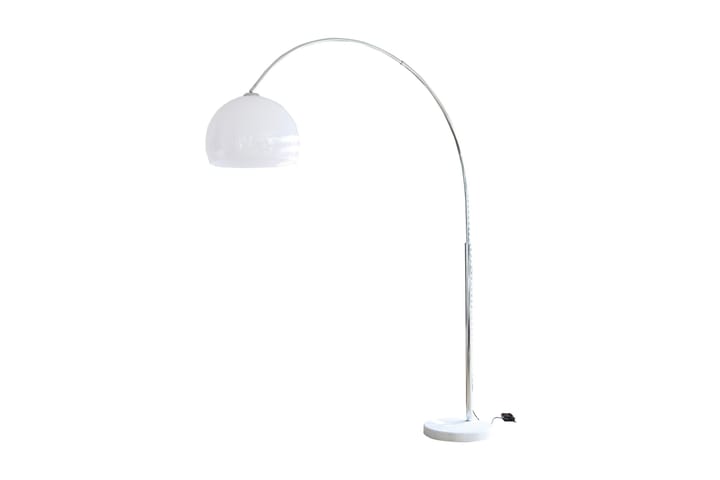 Gulvlampe Harrow - Hvit/Sølv - Belysning - Innendørsbelysning & Lamper - Designerlampe - Buelampe