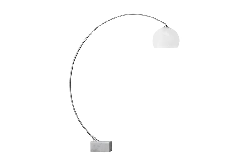 Gulvlampe Mani - Hvit|Marmor - Belysning - Innendørsbelysning & Lamper - Designerlampe - Buelampe