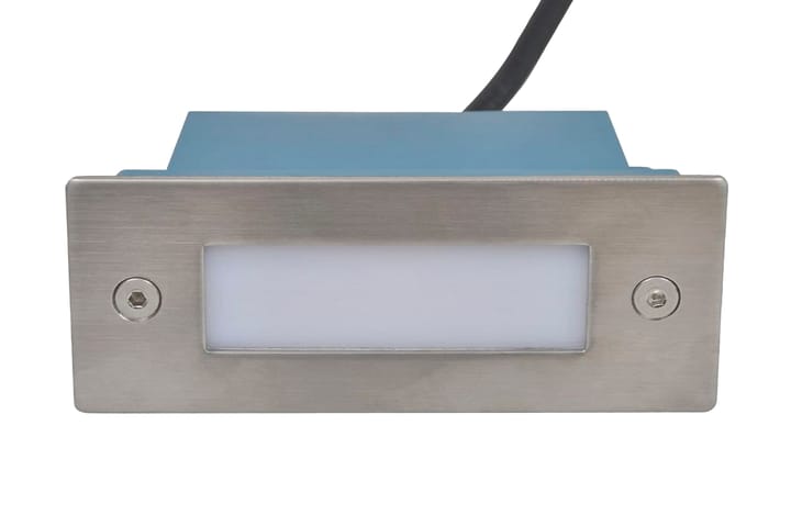 LED-trappelys innfelt 6 stk 44x111x56 mm - Sølv - Belysning - Innendørsbelysning & Lamper - Møbelbelysning & integrert belysning - Trappebelysning