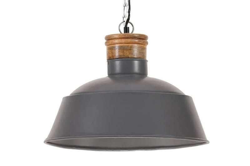 Industriell hengelampe 42 cm grå E27 - Grå - Belysning - Innendørsbelysning & Lamper - Taklampe