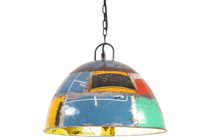 Industriell vintage hengelampe 25 W flerfarget rund 41 cm E2 - Flerfarget - Belysning - Innendørsbelysning & Lamper - Taklampe