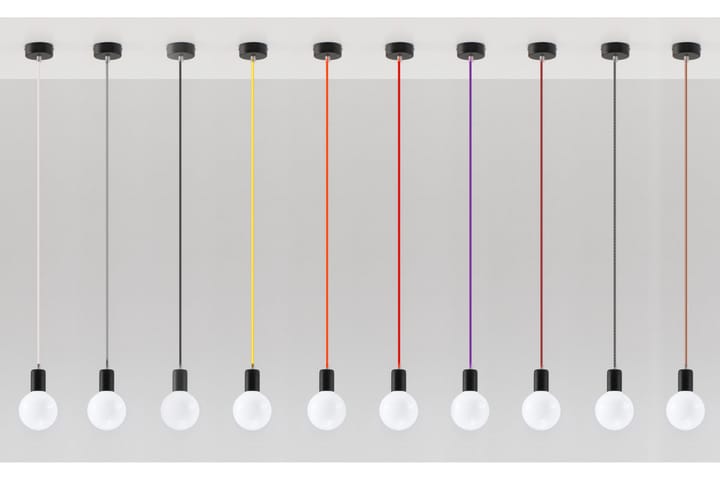 Pendellampe Edison Svart - Sollux Lighting - Belysning - Innendørsbelysning & Lamper - Taklampe
