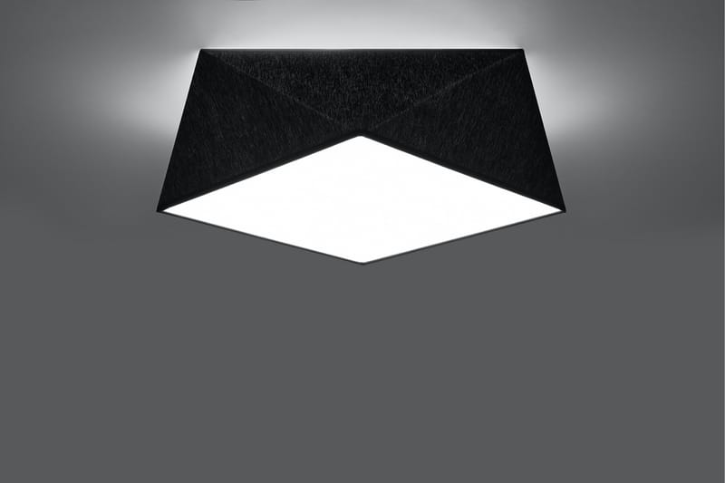 Plafond Hexa 40X40 cm Svart - Sollux Lighting - Belysning - Innendørsbelysning & Lamper - Taklampe