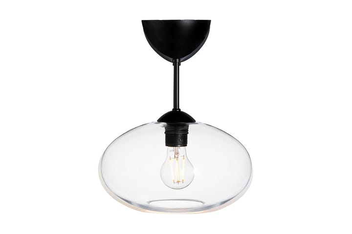Plafondlampe Bullo 27x32 cm Matt Svart/Klart Glass - Belid - Belysning - Innendørsbelysning & Lamper - Taklampe