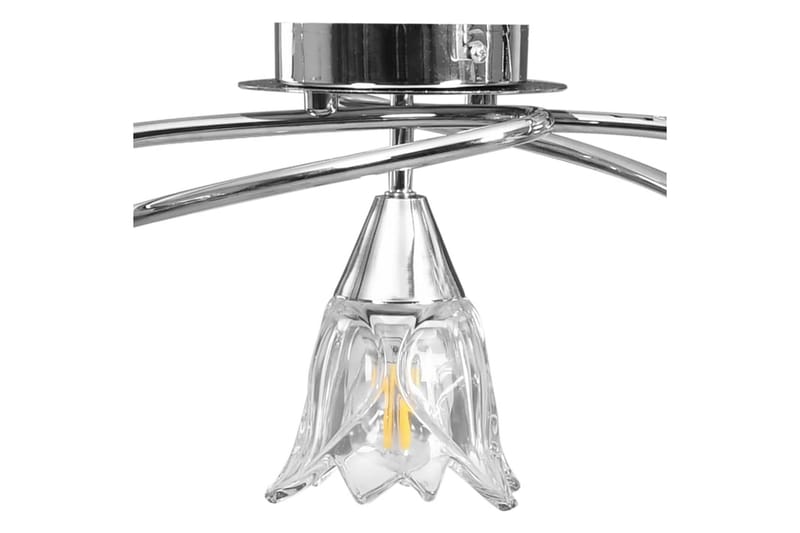 Taklampe gjennomsiktige glasskjermer for 5 E14 lyspærer - Belysning - Innendørsbelysning & Lamper - Taklampe