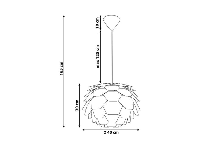 Taklampe Segre 40 cm - Gull - Belysning - Innendørsbelysning & Lamper - Taklampe