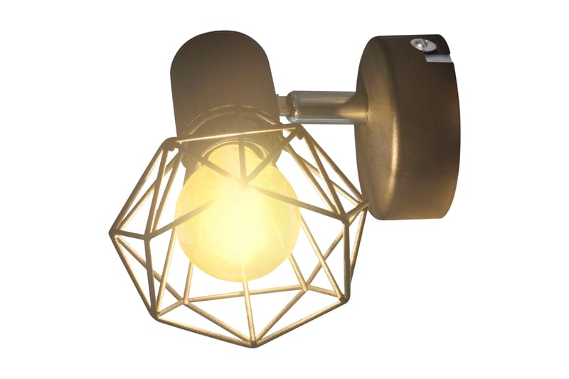 2 Sorte Vegglampetter, trådramme industriell stil 4 LED lys - Svart - Belysning - Innendørsbelysning & Lamper - Vegglampe