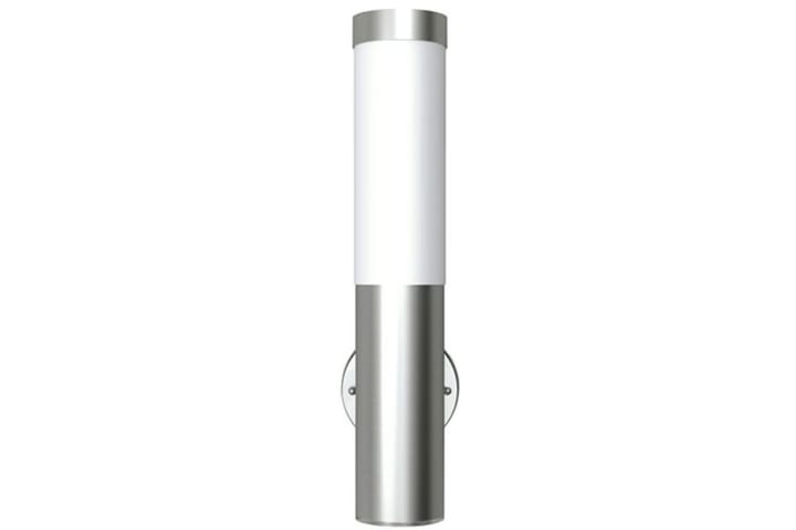 Rustfritt stål Vanntett Hagelamper 2 stk - Sølv - Belysning - Innendørsbelysning & Lamper - Vegglampe