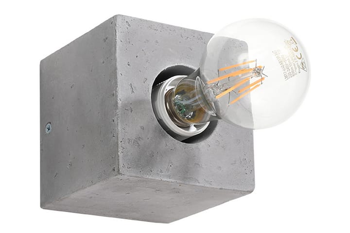 Vegglampe Ariz Betonggrå - Sollux Lighting - Belysning - Innendørsbelysning & Lamper - Vegglampe
