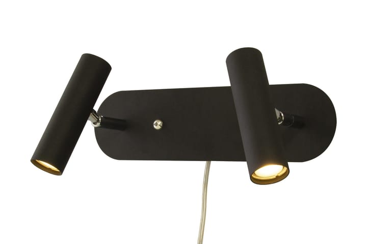 Vegglampe Artic Dobbel Svart / Krom - Scan Lamps - Belysning - Innendørsbelysning & Lamper - Vegglampe