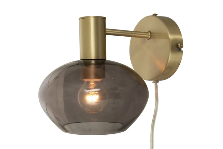 Vegglampe Bell Messing / Smoke farget - Aneta - Belysning - Innendørsbelysning & Lamper - Vegglampe