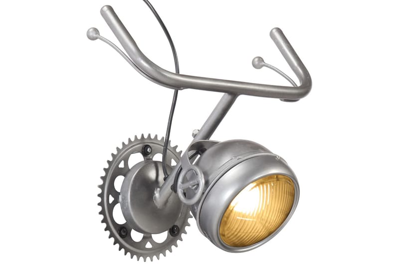 Vegglampe i sykkeldel-design jern - Silver - Belysning - Innendørsbelysning & Lamper - Vegglampe