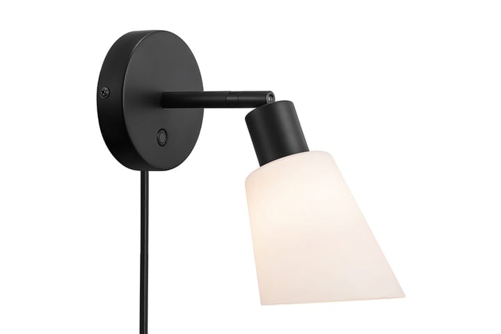 Vegglampe Molli med Arm Svart/Opal - NORDLUX - Belysning - Innendørsbelysning & Lamper - Vegglampe