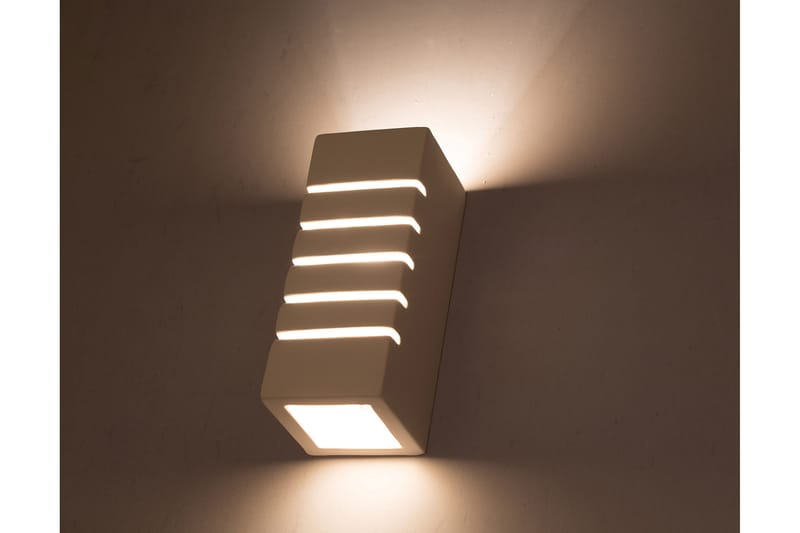 Vegglampe Samir Hvit - Sollux Lighting - Belysning - Innendørsbelysning & Lamper - Vegglampe
