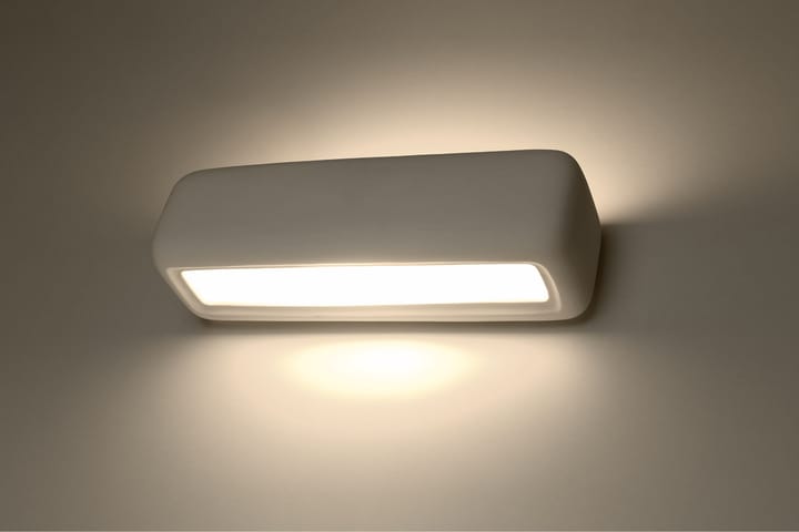 Vegglampe Subani Hvit - Sollux Lighting - Belysning - Innendørsbelysning & Lamper - Vegglampe