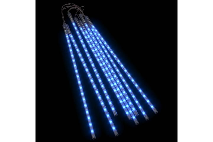 8stk Meteorlys 50 cm blå 288 LED innendørs og utendørs - Blå - Belysning - Julebelysning - Julebelysning utendørs