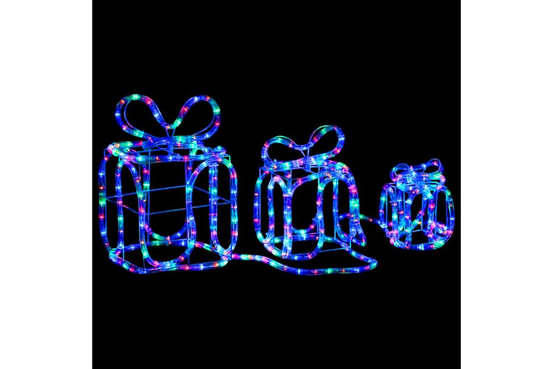 Julepynt gaveesker med 180 lysdioder innendørs utendørs - Flerfarget - Belysning - Julebelysning - Julebelysning utendørs