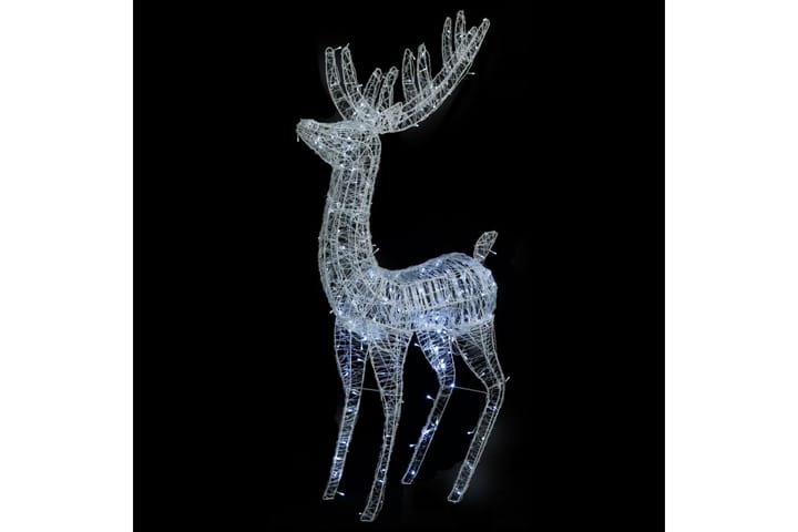 Julereinsdyr akryl 250 LED 180 cm kaldhvitt - Hvit - Belysning - Julebelysning - Julebelysning utendørs