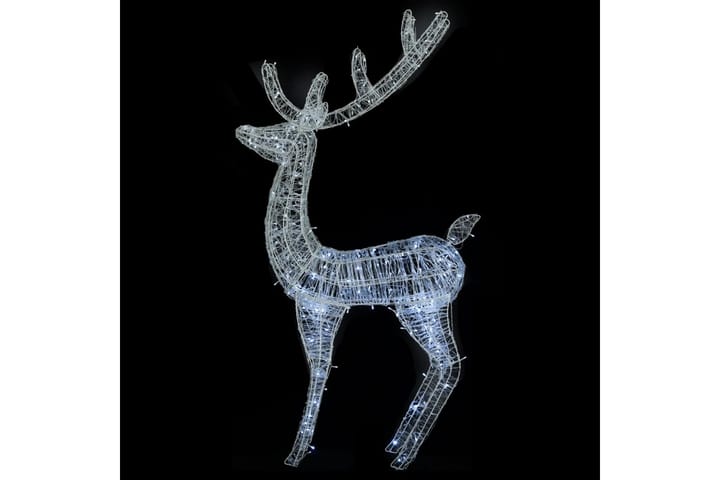 Julereinsdyr akryl 250 LED 180 cm kaldhvitt - Hvit - Belysning - Julebelysning - Julebelysning utendørs