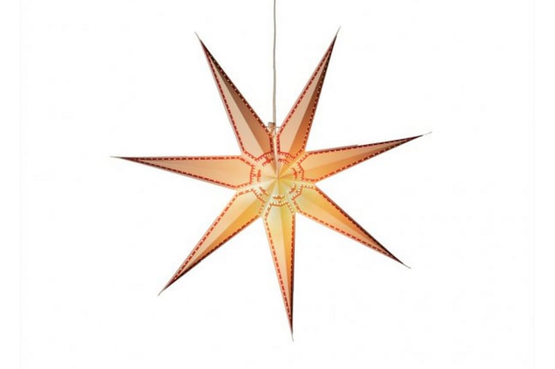 Papirstjerne 78cm hvit/Rød - Konstsmide - Belysning - Julebelysning - Julelys