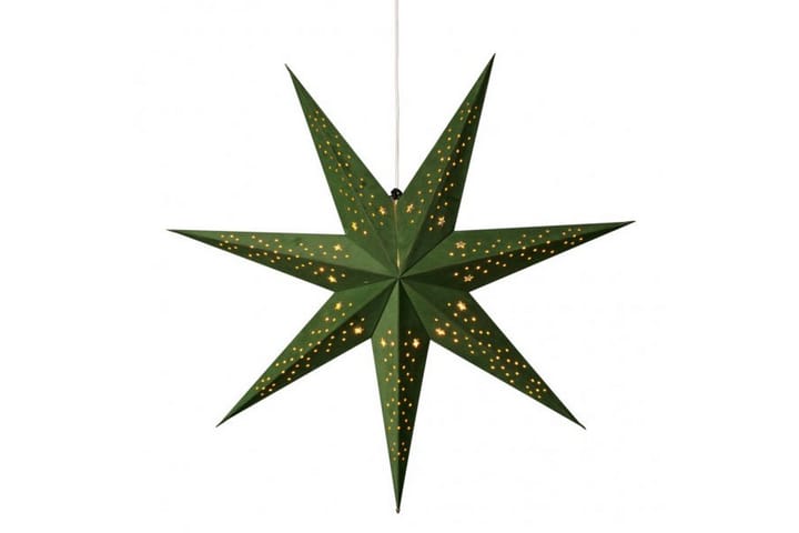 Papirstjerne fløyel 78 cm Grønn - Konstsmide - Belysning - Julebelysning - Julelys