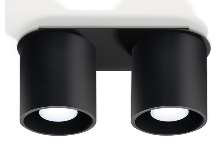 Spotlight Orbis 2 Pærer Svart - Sollux Lighting - Belysning - Spotlights & downlights - Tak spotlight