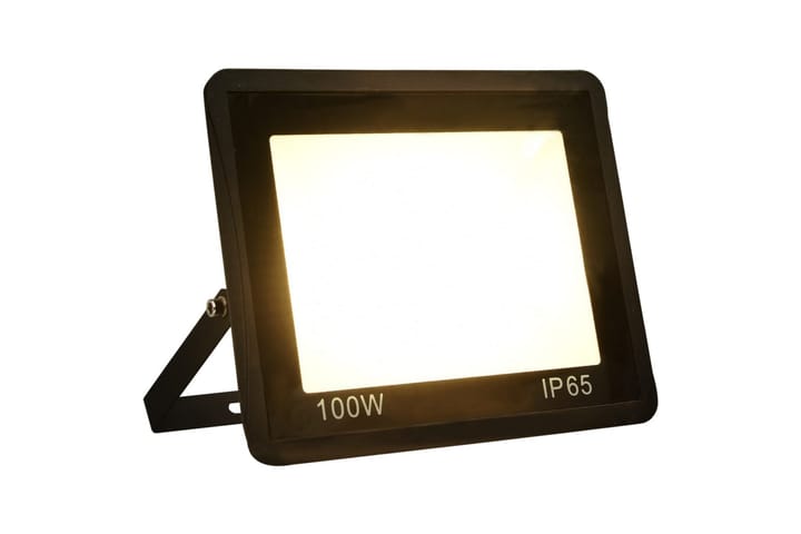 LED-flomlys 100 W varmhvit - Svart - Belysning - Utendørsbelysning - Fasadebelysning