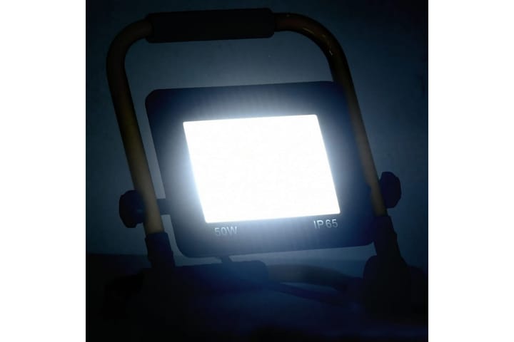 LED-flomlys med håndtak 50 W kaldhvit - Svart - Belysning - Utendørsbelysning - Fasadebelysning
