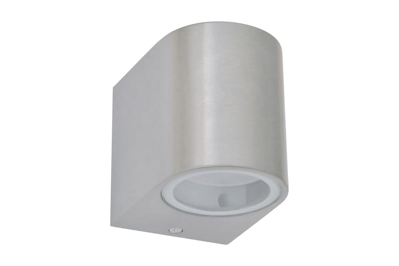 Utendørs LED vegglamper 2 stk rund nedover - Sølv - Belysning - Utendørsbelysning - Fasadebelysning