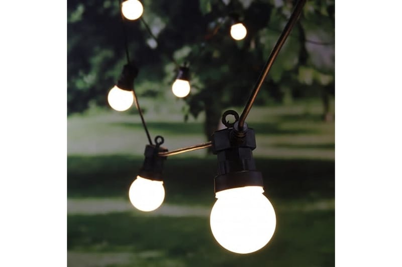 HI LED-lyskjede med 20 baller 1250 cm - Belysning - Utendørsbelysning - Lyslenke