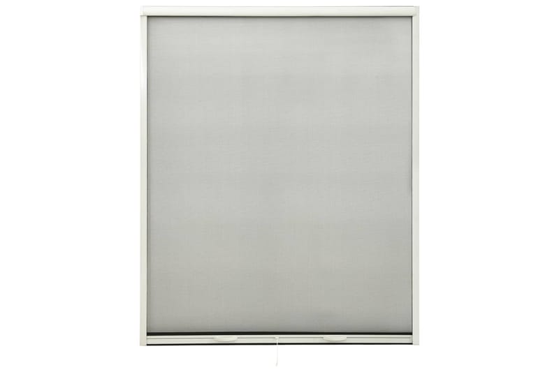 Nedrullbar insektskjerm for vinduer hvit 160x170 cm