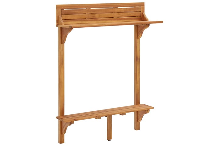Barbord for balkong 90x37x122,5 cm heltre akasie - Hagemøbler & utemiljø - Balkong & terrasse - Balkongmøbler - Balkongbord