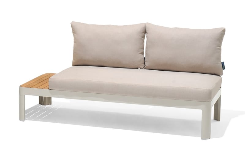 2-seter Sofa Portals - Hvit/Tre - Hagemøbler & utemiljø - Loungemøbler - Loungegrupper