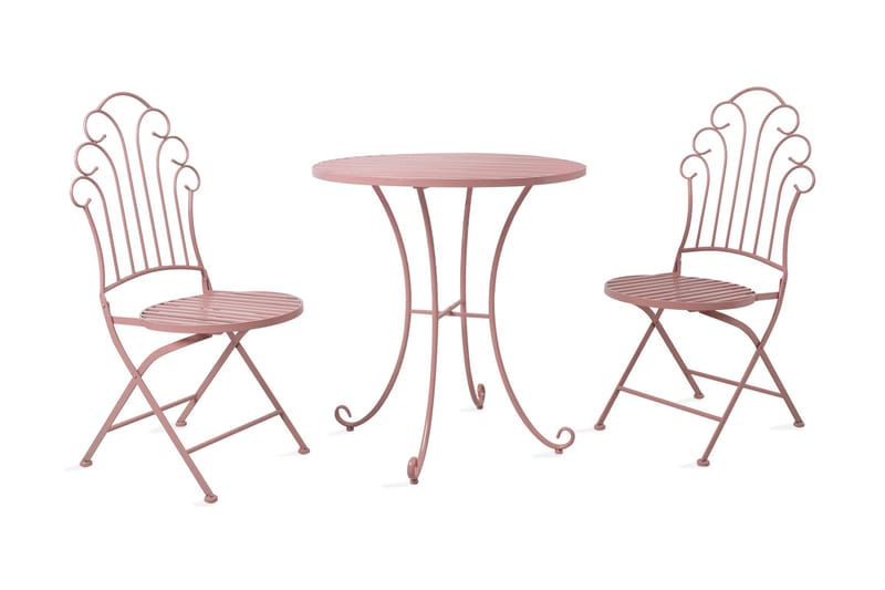 Balkongsett Rosy Rosa - Hagemøbler & utemiljø - Hagebord - Cafébord